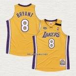 Kobe Bryant NO 8 Camiseta Los Angeles Lakers Mitchell & Ness 1999-00 Amarillo