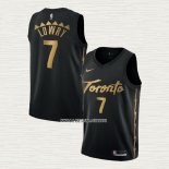 Kyle Lowry NO 7 Camiseta Toronto Raptors Ciudad 2019-20 Negro