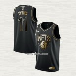 Kyrie Irving NO 11 Camiseta Brooklyn Nets Golden Edition Negro