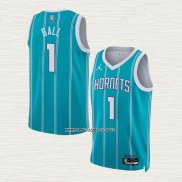 LaMelo Ball NO 1 Camiseta Charlotte Hornets Icon 2022-23 Verde