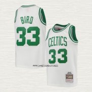 Larry Bird NO 33 Camiseta Nino Boston Celtics Mitchell & Ness 1985-86 Blanco