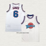 Lebron James NO 6 Camiseta Tune Squad Blanco