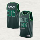 Marcus Smart NO 36 Camiseta Boston Celtics Earned 2020-21 Verde