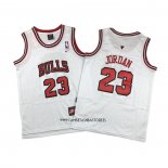Michael Jordan NO 23 Camiseta Nino Chicago Bulls Blanco