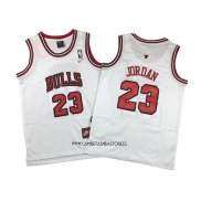 Michael Jordan NO 23 Camiseta Nino Chicago Bulls Blanco