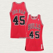 Michael Jordan NO 45 Camiseta Chicago Bulls Mitchell & Ness 1994-95 Rojo