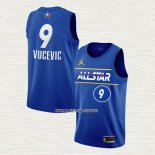 Nikola Vucevic NO 9 Camiseta Orlando Magic All Star 2021 Azul