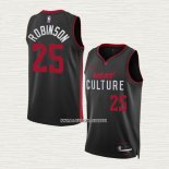 Orlando Robinson NO 25 Camiseta Miami Heat Ciudad 2023-24 Negro