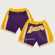 Pantalone Los Angeles Lakers Amarillo Violeta