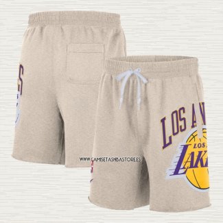 Pantalone Los Angeles Lakers Just Don Big Logo Blanco