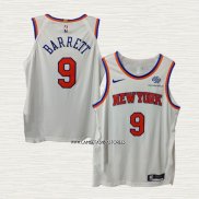 RJ Barrett NO 9 Camiseta New York Knicks Association Autentico Blanco