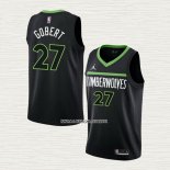 Rudy Gobert NO 27 Camiseta Minnesota Timberwolves Statement 2022-23 Negro