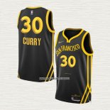Stephen Curry NO 30 Camiseta Golden State Warriors Ciudad 2023-24 Negro
