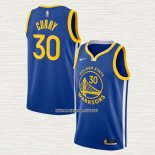 Stephen Curry NO 30 Camiseta Golden State Warriors Icon 2020-21 Azul