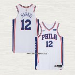 Tobias Harris NO 12 Camiseta Philadelphia 76ers Association Blanco