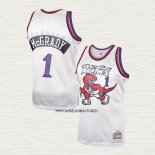 Tracy McGrady NO 1 Camiseta Toronto Raptors Mitchell & Ness 1998-99 Blanco