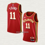 Trae Young NO 11 Camiseta Atlanta Hawks Icon 2022-23 Rojo