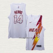 Tyler Herro NO 14 Camiseta Miami Heat Fashion Royalty Blanco