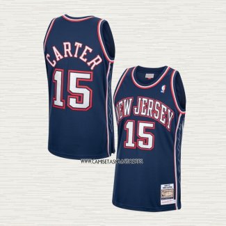 Vince Carter NO 15 Camiseta Brooklyn Nets Retro Azul