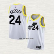 Walker Kessler NO 24 Camiseta Utah Jazz Association 2022-23 Blanco