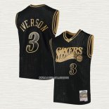 Allen Iverson NO 3 Camiseta Philadelphia 76ers Retro Chinese New Year 2020 Negro