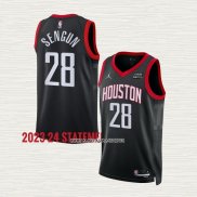 Alperen Sengun NO 28 Camiseta Houston Rockets Statement 2023-24 Negro