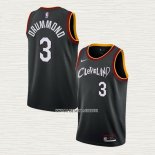 Andre Drummond NO 3 Camiseta Cleveland Cavaliers Ciudad 2020-21 Negro