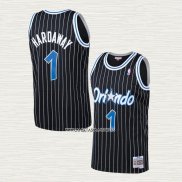 Anfernee Hardaway NO 1 Camiseta Orlando Magic Mitchell & Ness 1994-95 Negro