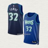 Anthony Towns NO 32 Camiseta Minnesota Timberwolves Ciudad 2021-22 Azul
