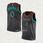 Bilal Coulibaly NO 0 Camiseta Washington Wizards Ciudad 2023-24 Negro