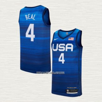 Bradley Beal NO 4 Camiseta USA 2021 Azul
