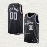 Camiseta Los Angeles Clippers Personalizada Ciudad 2022-23 Negro