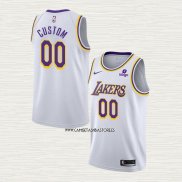 Camiseta Los Angeles Lakers Personalizada Association 2021-22 Blanco