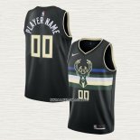 Camiseta Milwaukee Bucks Personalizada Statement 2019-20 Negro