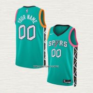 Camiseta San Antonio Spurs Personalizada Ciudad 2022-23 Verde