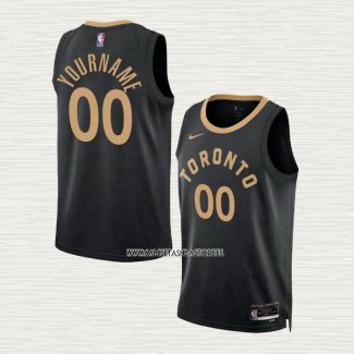 Camiseta Toronto Raptors Personalizada Ciudad 2022-23 Negro