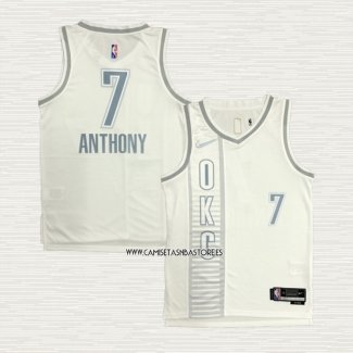 Carmelo Anthony NO 7 Camiseta Oklahoma City Thunder Ciudad 2021-22 Blanco