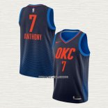 Carmelo Anthony NO 7 Camiseta Oklahoma City Thunder Statement Azul