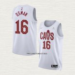 Cedi Osman NO 16 Camiseta Cleveland Cavaliers Association 2022-23 Blanco