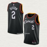 Collin Sexton NO 2 Camiseta Cleveland Cavaliers Ciudad 2020-21 Negro