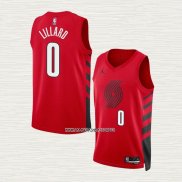 Damian Lillard NO 0 Camiseta Portland Trail Blazers Statement 2022-23 Rojo