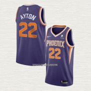 Deandre Ayton NO 22 Camiseta Phoenix Suns Icon 2021 Violeta