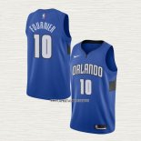 Evan Fournier NO 10 Camiseta Orlando Magic Statement Edition Azul