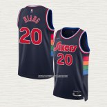 Georges Niang NO 20 Camiseta Philadelphia 76ers Ciudad 2021-22 Azul