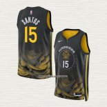 Gui Santos NO 15 Camiseta Golden State Warriors Ciudad 2022-23 Negro