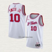 Jabari Smith JR. NO 10 Camiseta Houston Rockets Ciudad 2023-24 Blanco