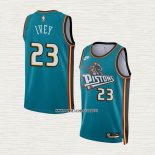 Jaden Ivey NO 23 Camiseta Detroit Pistons Classic 2022-23 Verde