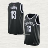 James Harden NO 13 Camiseta Brooklyn Nets Icon 2020-21 Negro