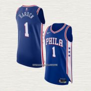 James Harden NO 1 Camiseta Philadelphia 76ers Icon Authentic 2021-2022 Azul