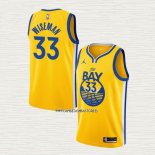 James Wiseman NO 33 Camiseta Golden State Warriors Statement 2020 Amarillo